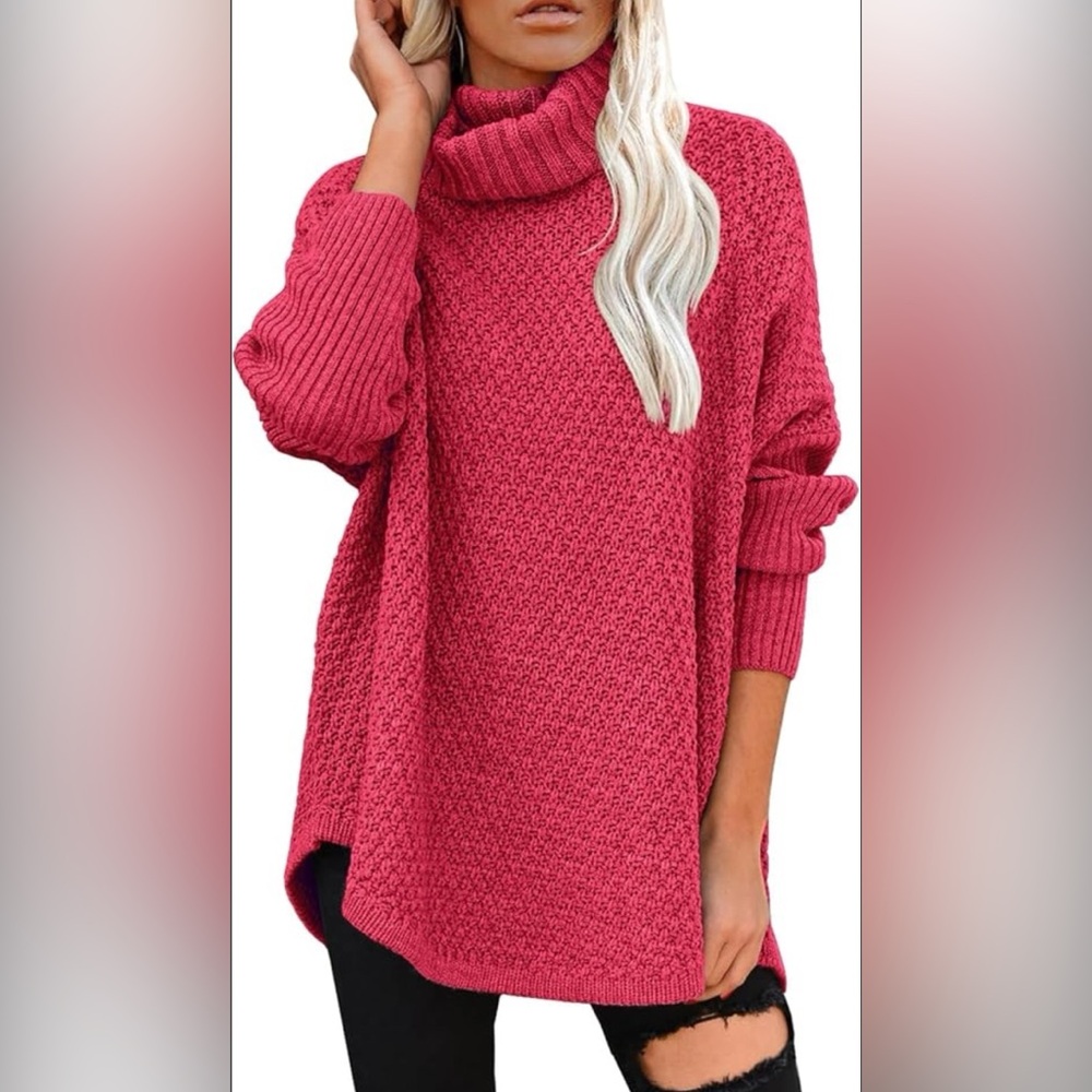 Dorose Women's Turtleneck Long Sleeve Sweater Size X-Large